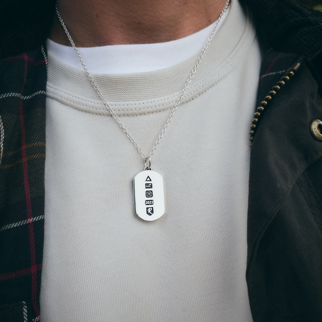 Classic Dog Tag (Sterling Silver)